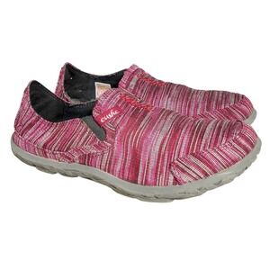 Cushe Slipper II Shoes Womens Size 11 Red Canvas Slip On Loafers Sneakers Surf